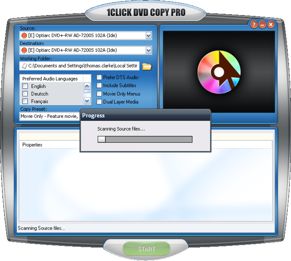 1CLICK DVD Copy Pro 6.2.2.4 Crack con codice di attivazione completo Download gratuito [2022]